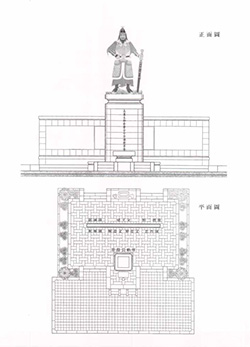 시조 동상 설계도